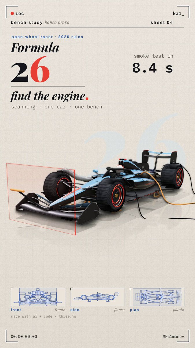 Kimi K3.1 Pro + Opus 5.5 一天造出 F1 风洞与赛车