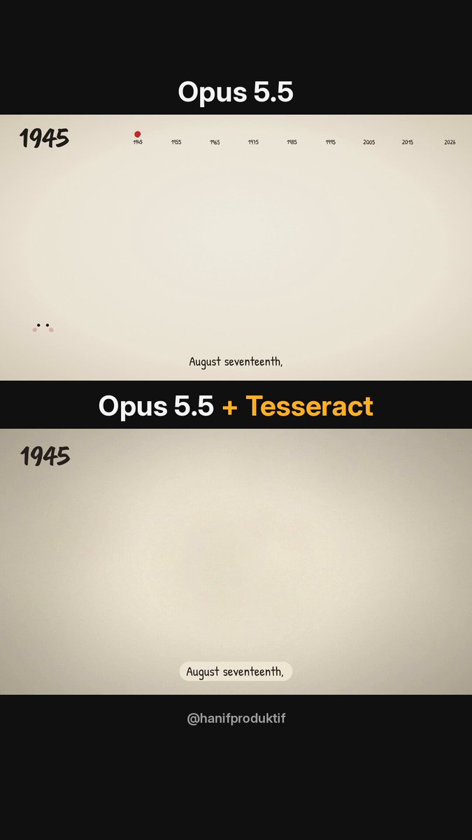 Opus 5.5 turns one prompt into a sub-minute Indonesia history animation