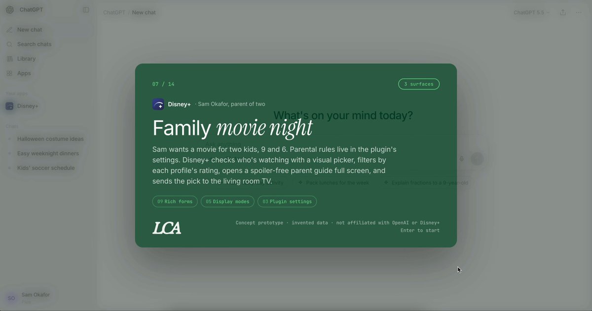 ChatGPT Plugin Extensions 演示：富表单与显示模式
