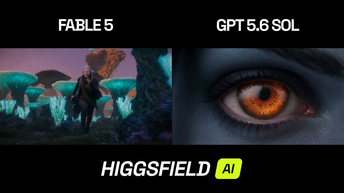GPT 5.6 Sol 与 Fable 5 动作场景对比