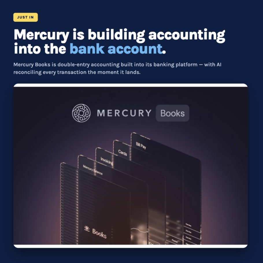 Mercury Books brings AI accounting into the bank account