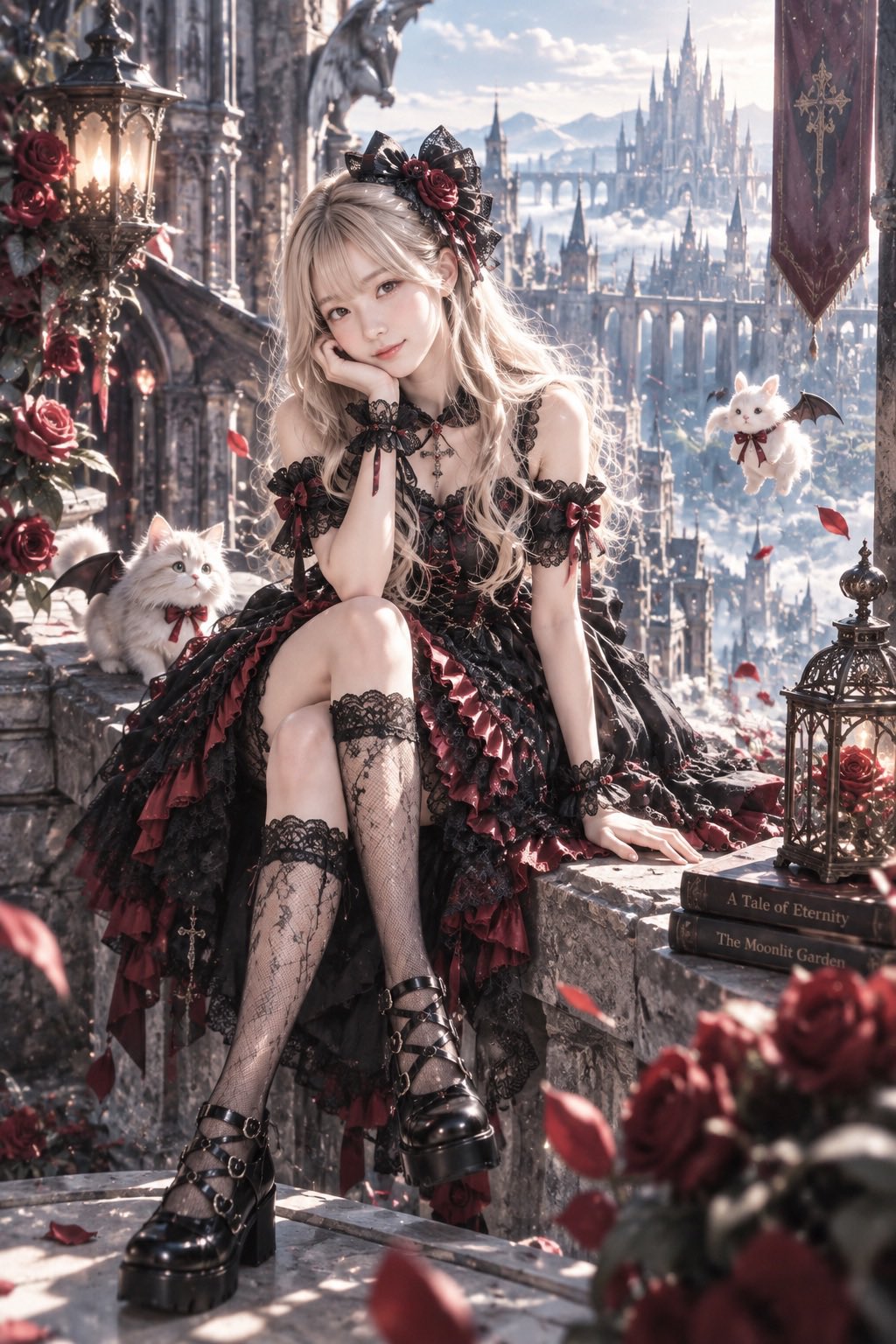 ChatGPT Images 2.5 generates a gothic lolita fantasy illustration