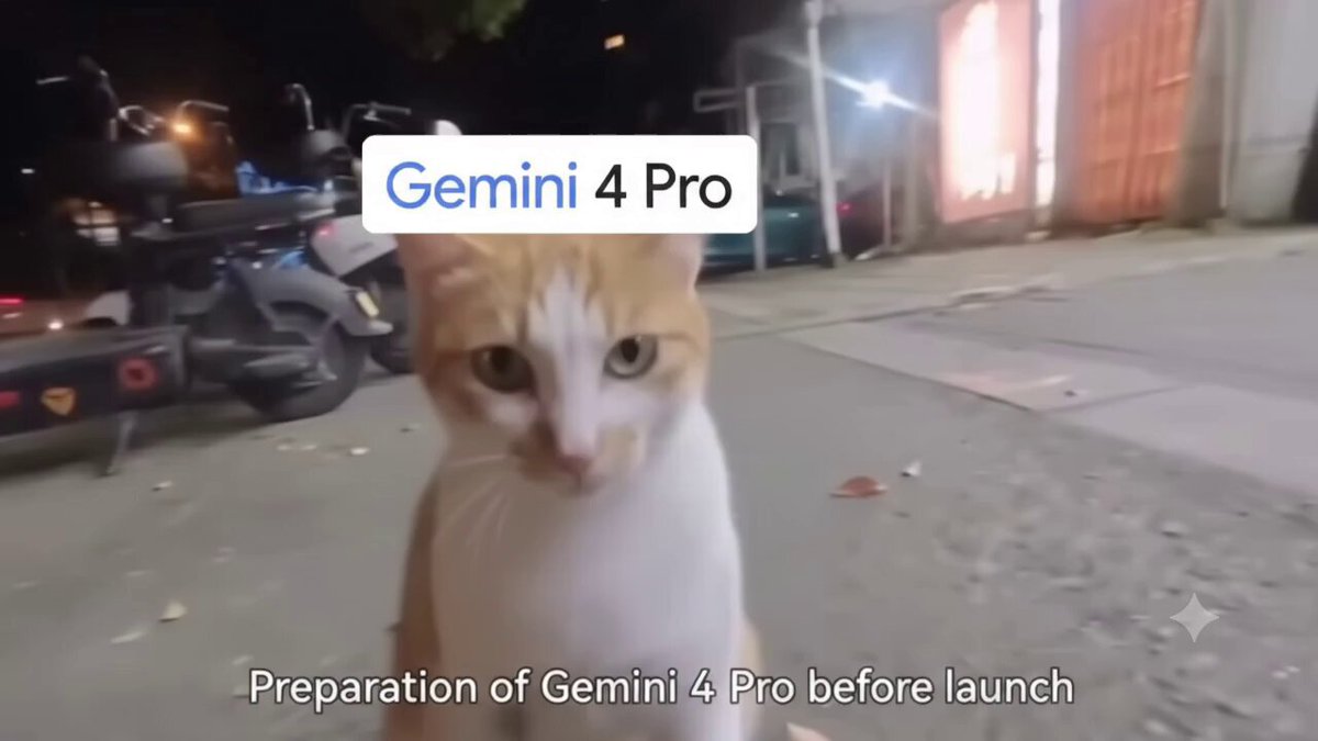 Gemini 4 Pro 发布前后反差梗图