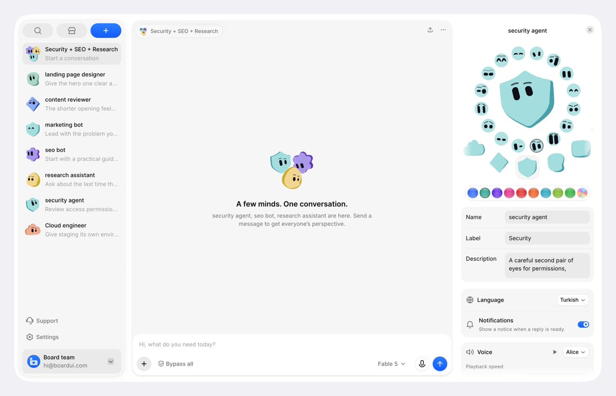 BoardUI adds multi-agent interface features