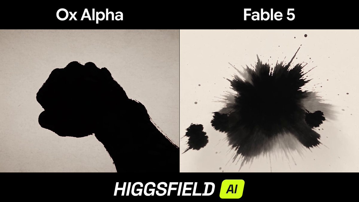 Ox Alpha 与 Fable 5 卡通动画生成对比