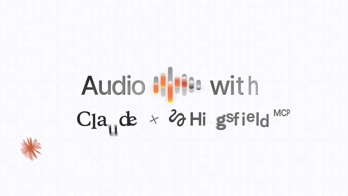 Claude 通过 Higgsfield MCP 生成音频