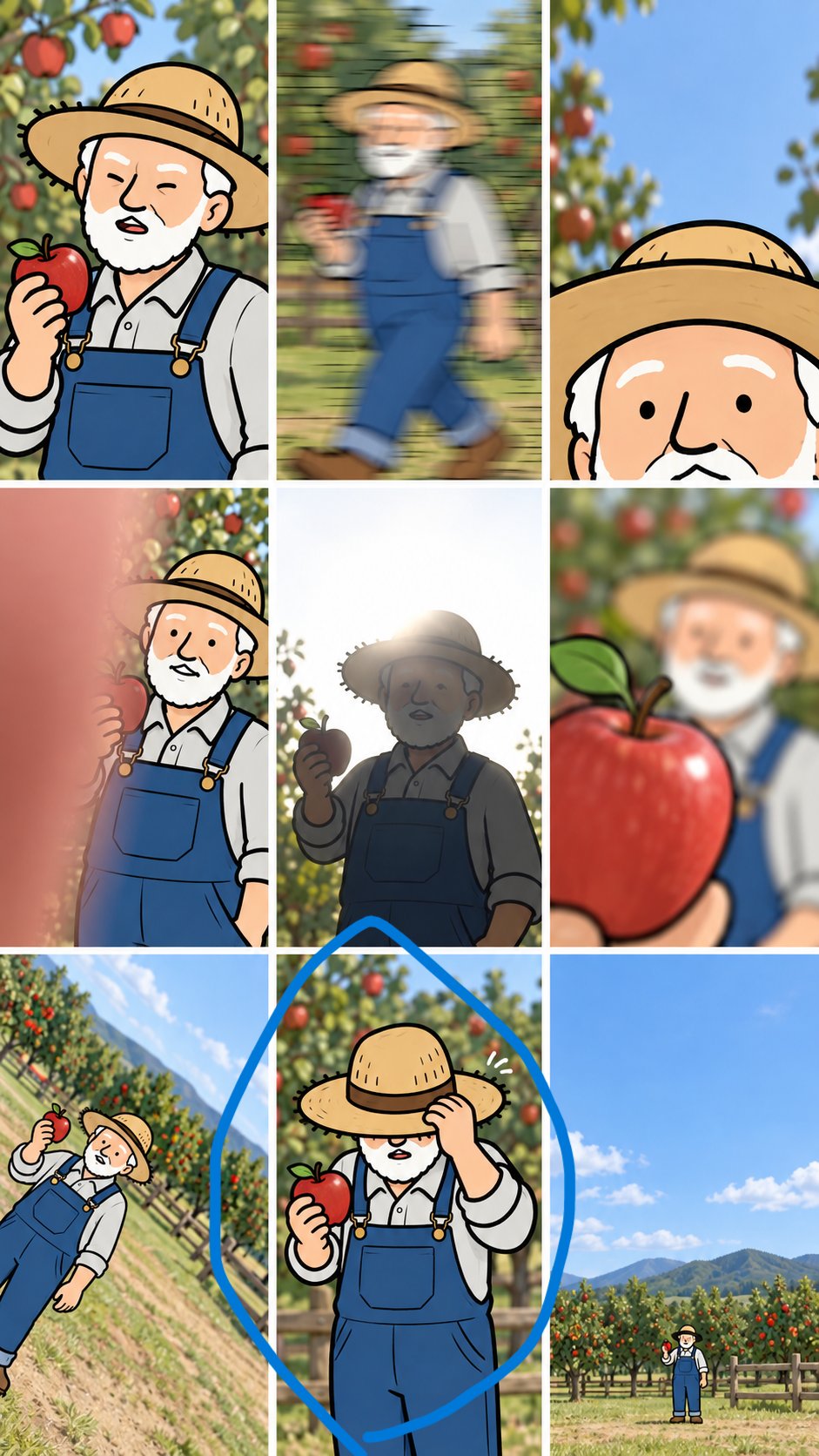 Extracting one image from a grid with plain-language prompts in GPT Image 2.5 (image 3 of 4)