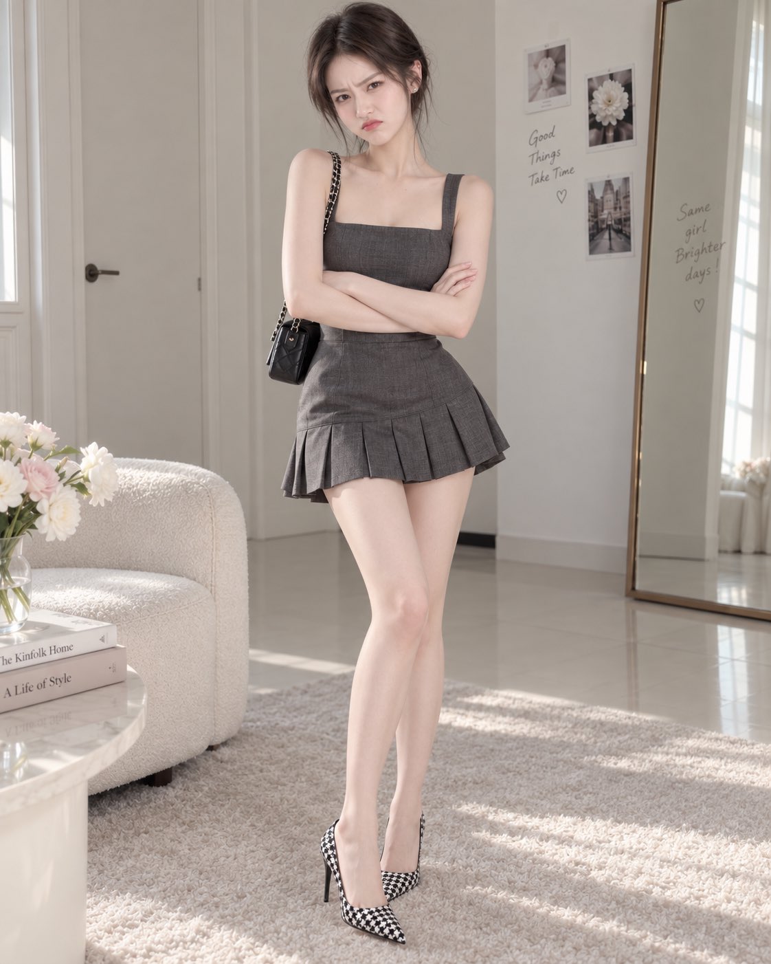 High-heel prompt test: pick the right shoe, keep the person out of the spotlight (image 3 of 4)