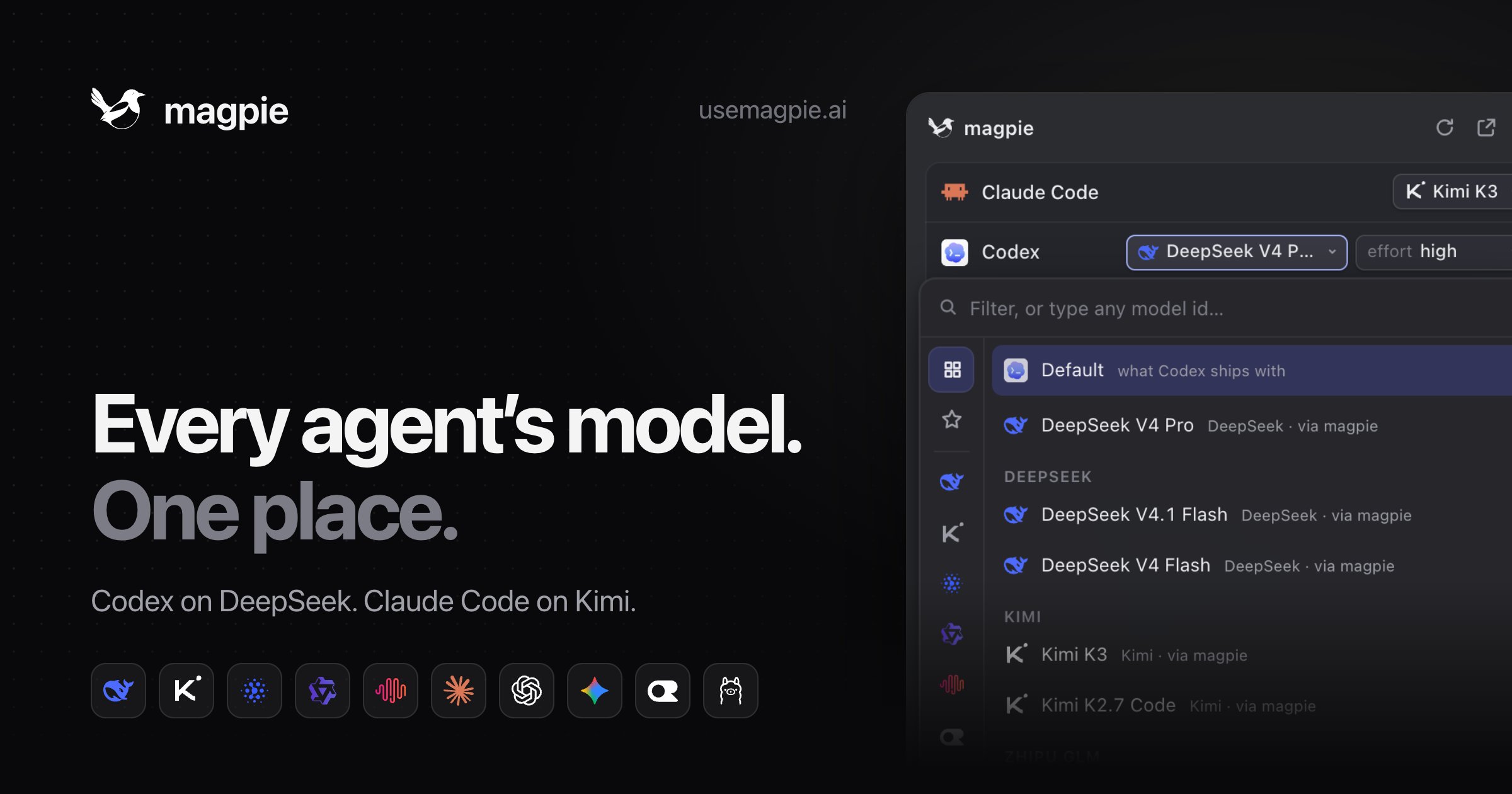 yetone 发布 Magpie：本机 Coding Agent 统一模型网关