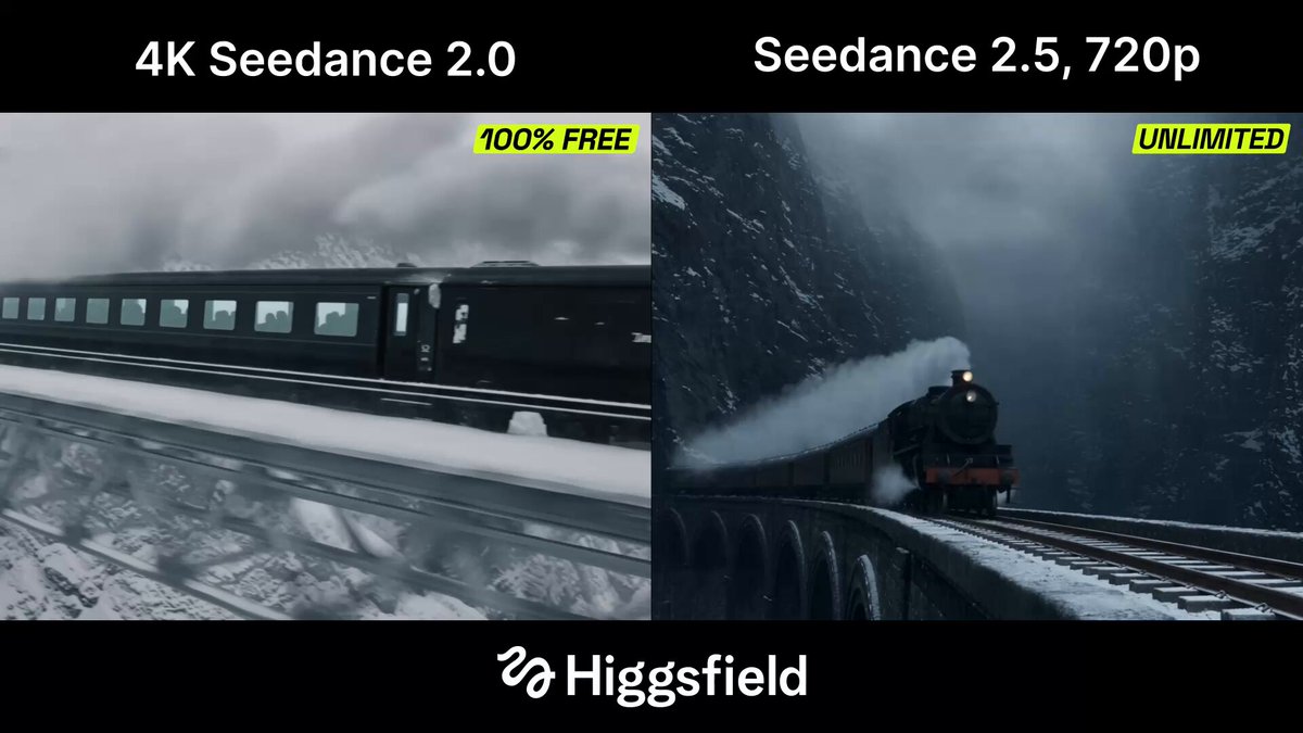 Seedance 2.0 免费 4K 与 2.5 的 720p 画质对比