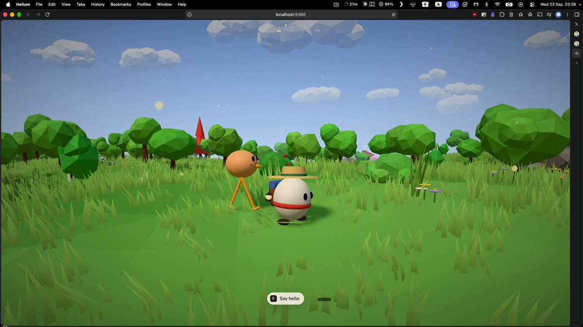 Opus 5.5 on extra high reasoning builds an endless three.js roaming world