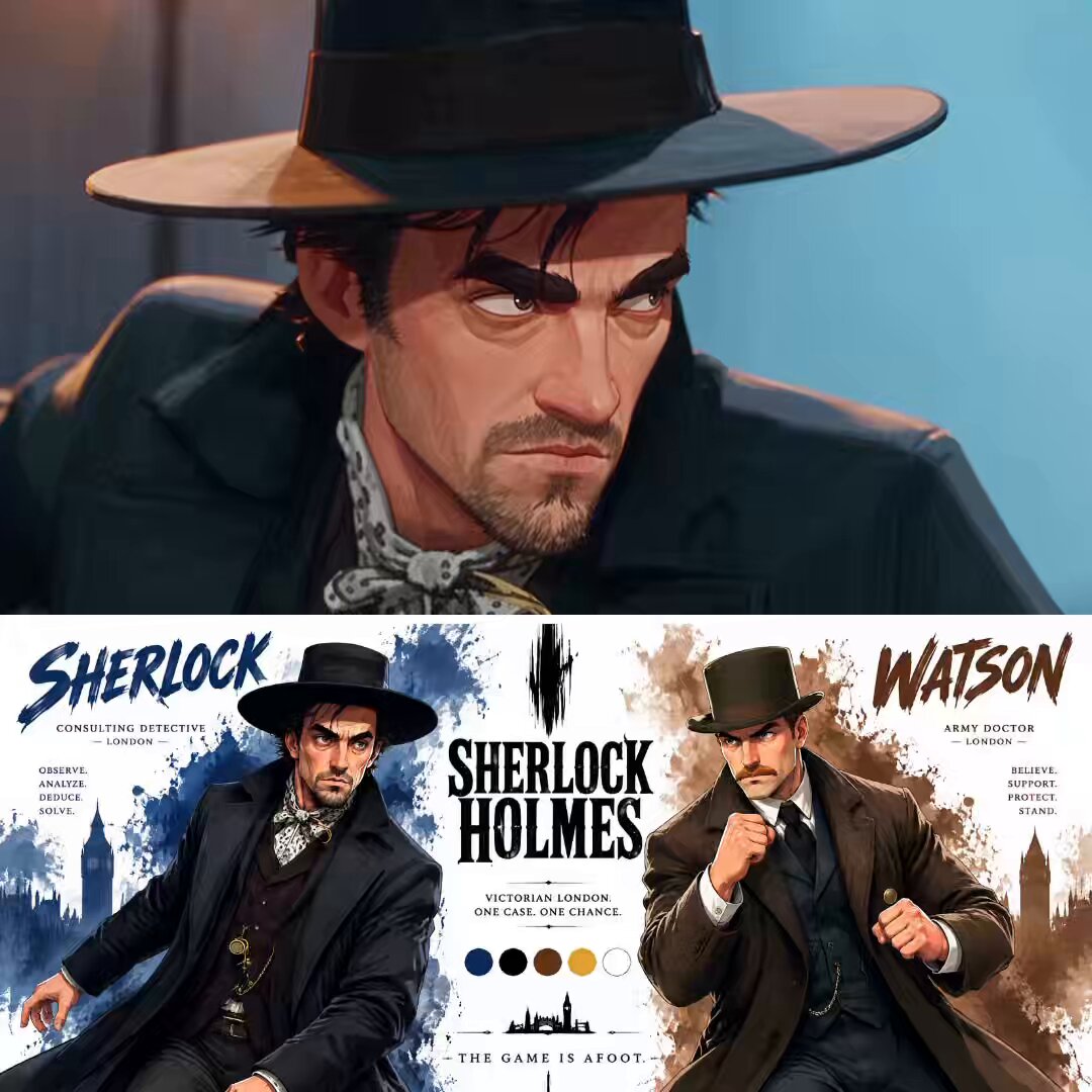 Detective duo animation made with GPT Image 2.5