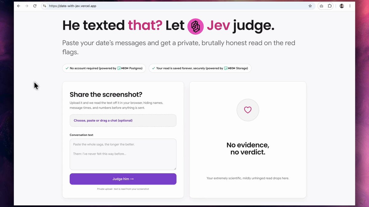 用 Jev 评判约会聊天记录