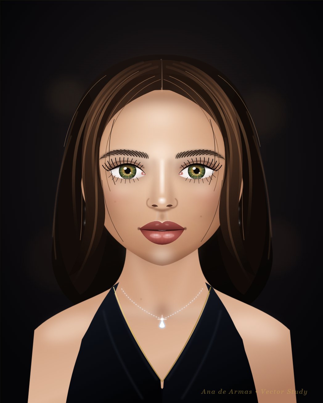 Gemini 4 Argon's first Arena output: an SVG of Ana de Armas