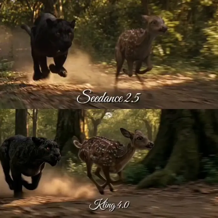 Chase scene test: Seedance 2.5 beats Kling 4.0 on speed and motion