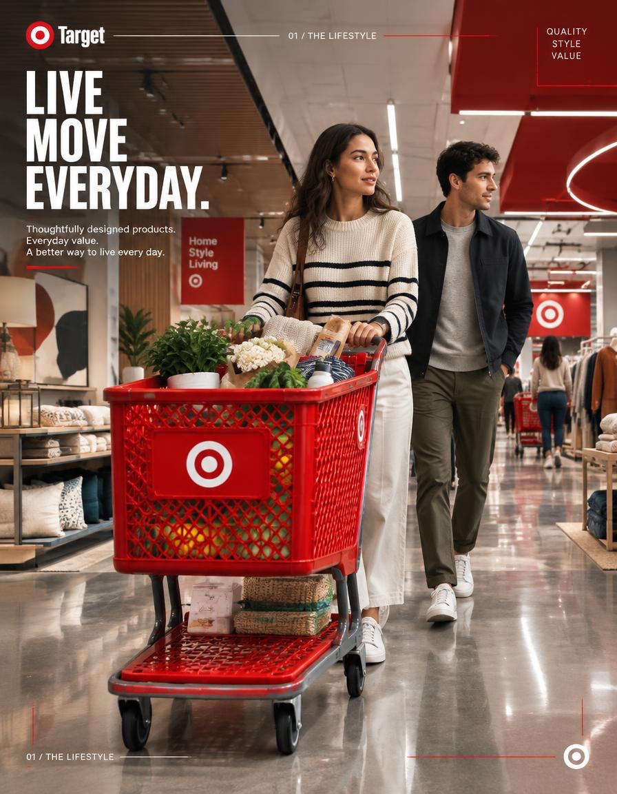 GPT Image 2.5 prompts for a Target retail campaign (image 1 of 4)