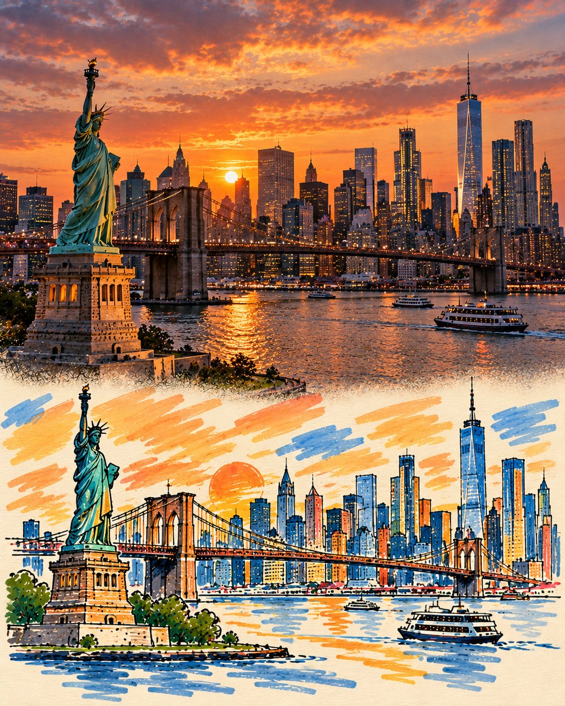 GPT Image 2.5 prompt: photo-to-graffiti travel poster (image 4 of 4)