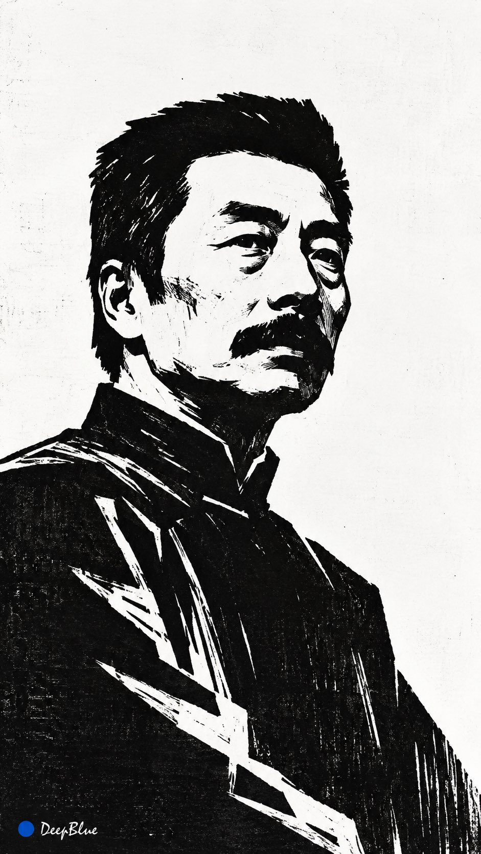 GPT Image 2.5 prompt for Lu Xun-style woodcut prints