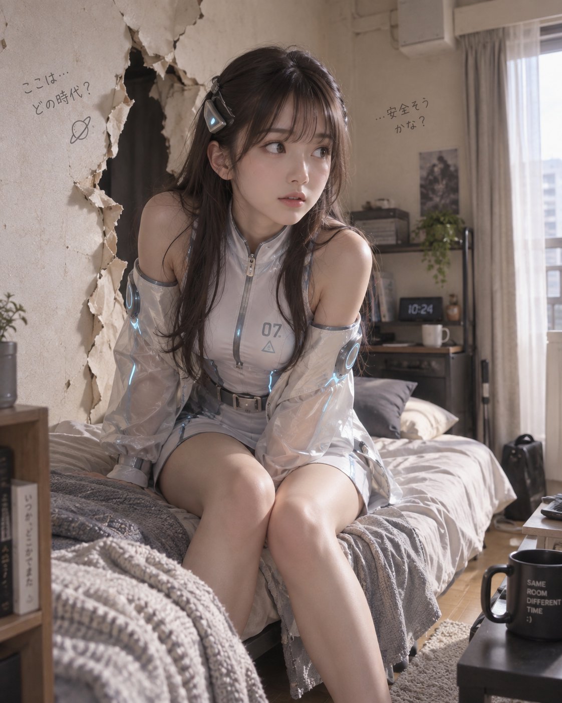 GPT-Image 2.5 draws a girl bursting through a wall