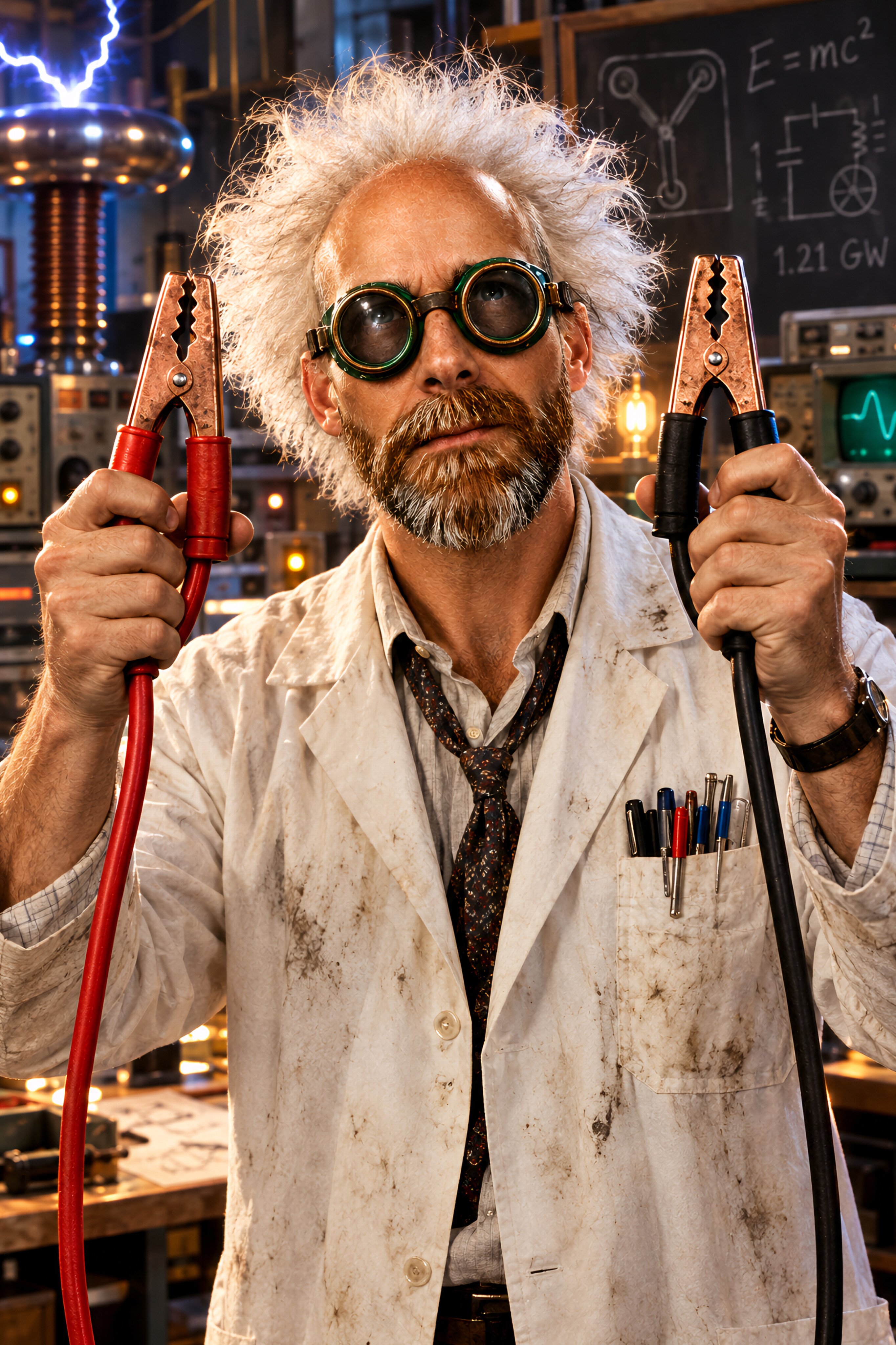 GPT Image 2.5 prompt: turn a selfie into Doc Brown