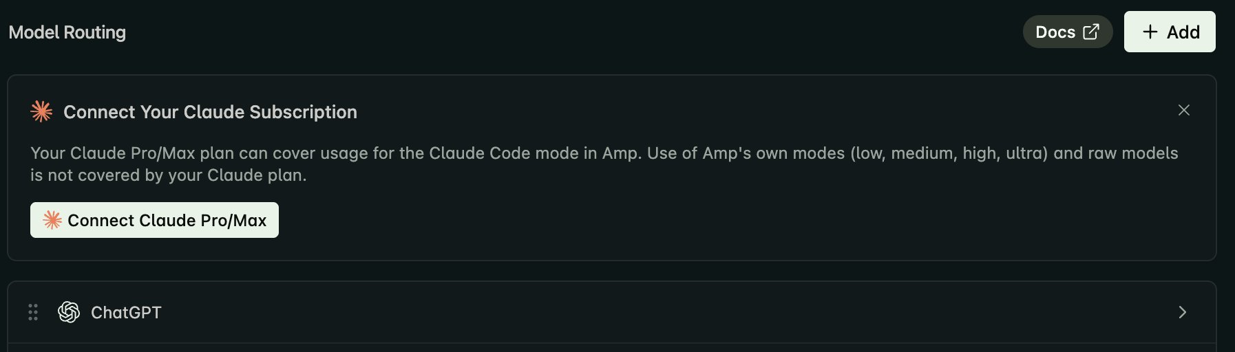 Claude Pro account banned, user says while praising amp