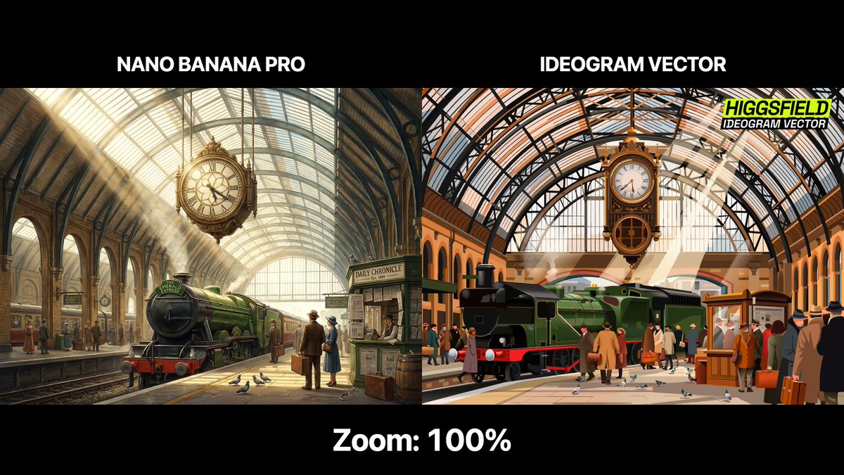 Ideogram Vector 3000% 放大对比演示