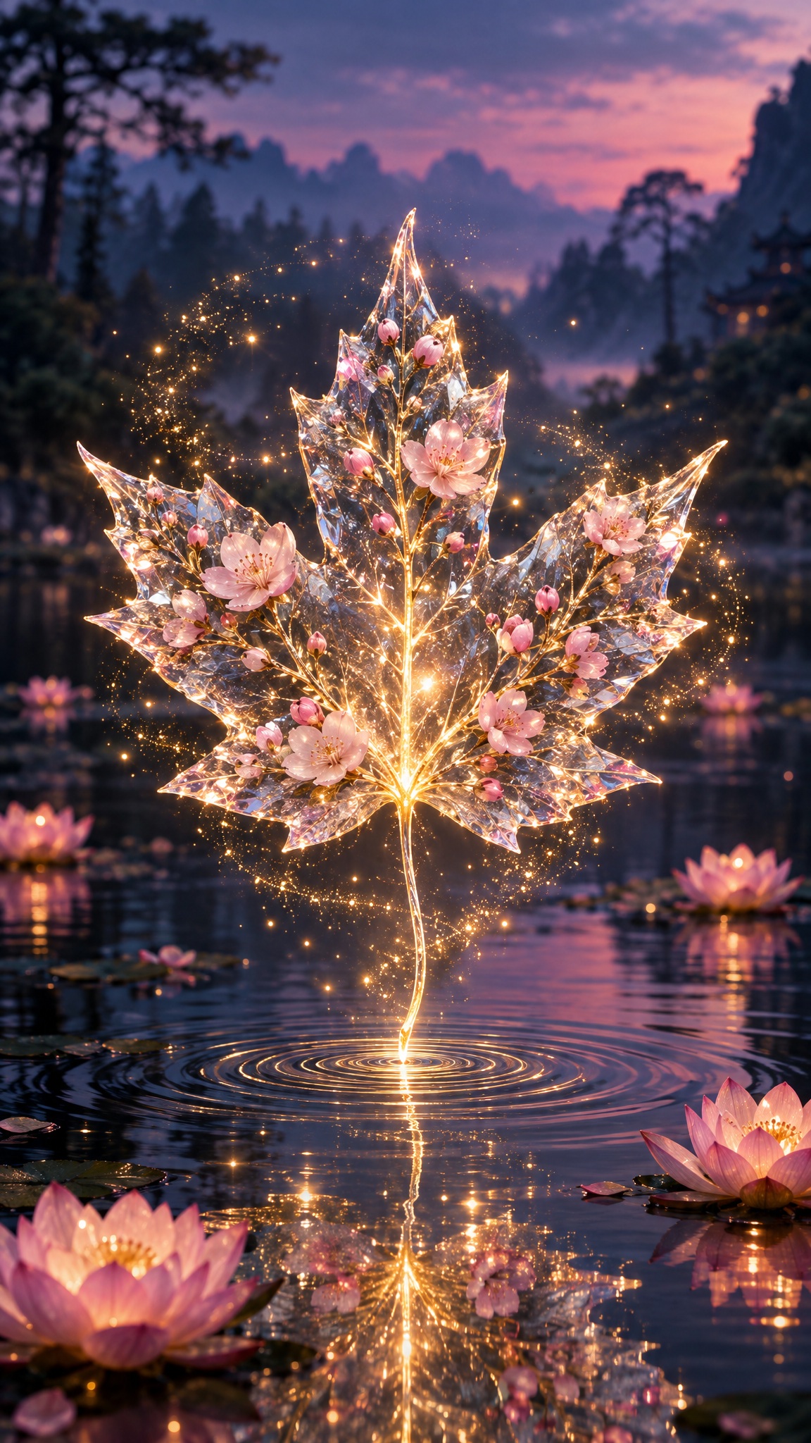 GPT Image 2.5 vs Nano Banana 2: a dreamy maple leaf comparison (image 2 of 2)