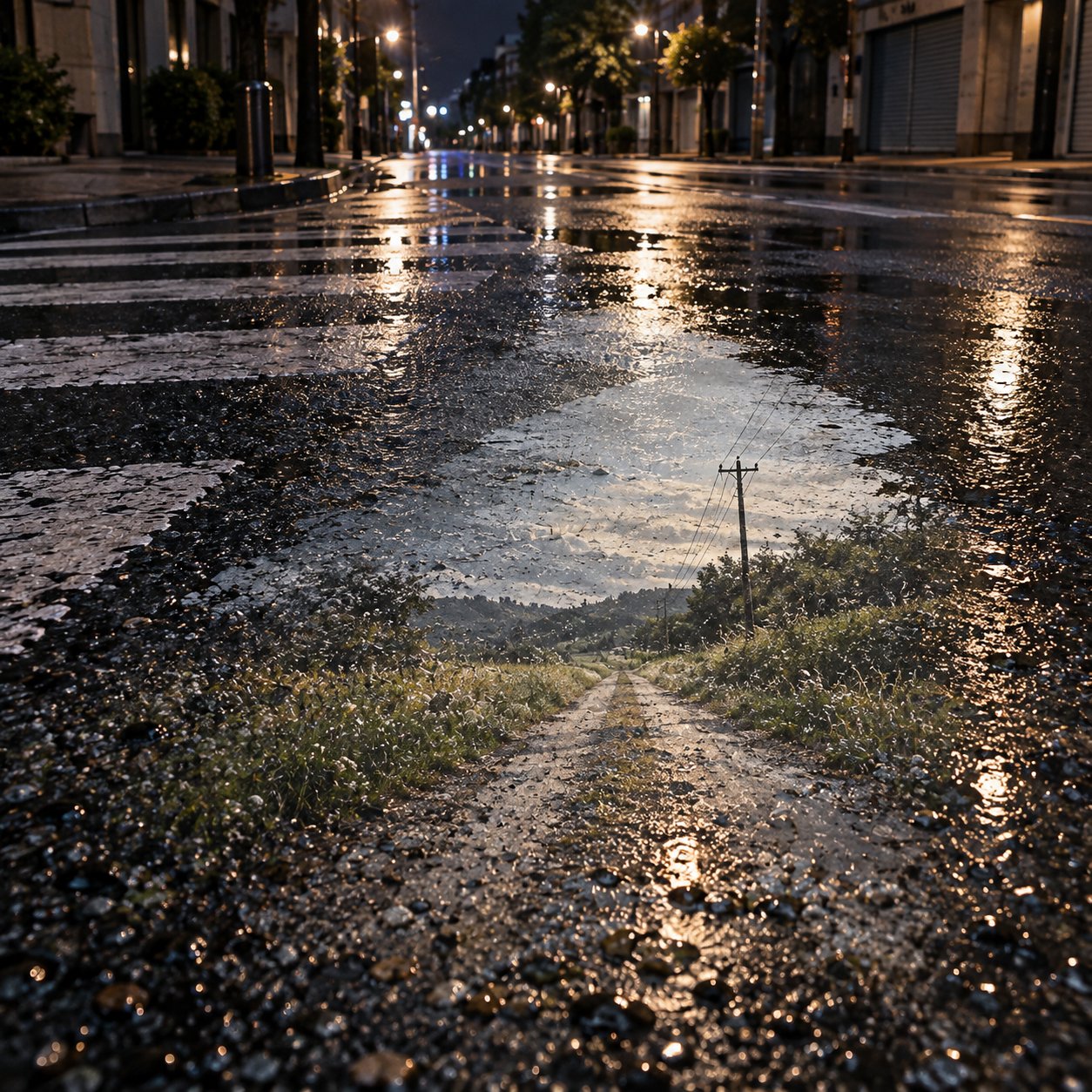 ChatGPT Images 2.5 renders a rainy night road scene