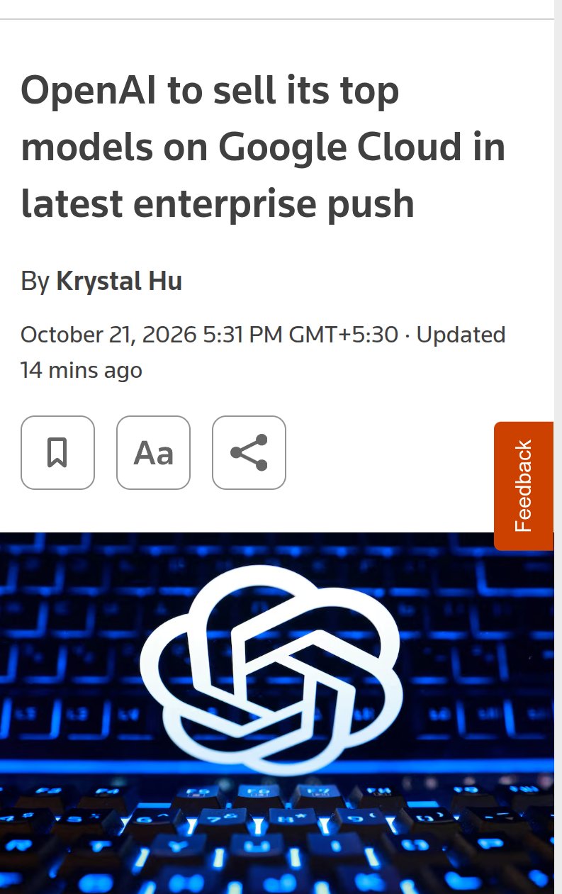 OpenAI 与 Google Cloud 达成分发协议：Astra 和 Codex 上 Model Garden