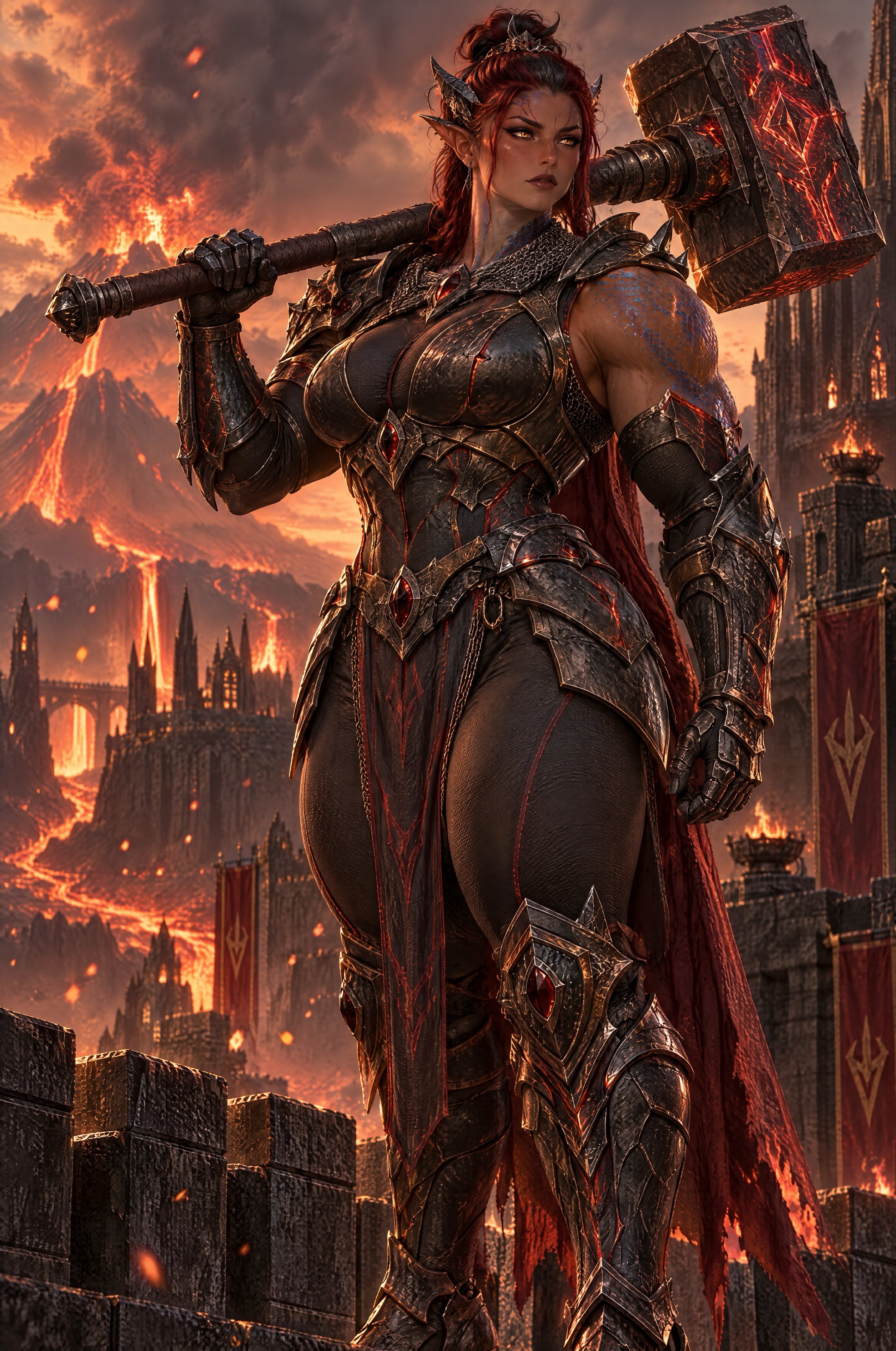 GPT Image 2.5 produces more varied muscle-girl character variants