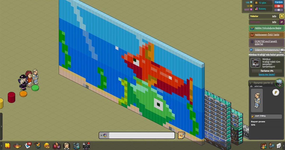 用 Opus 5.5 把 Habbo 墙面做成 1296 像素动画屏