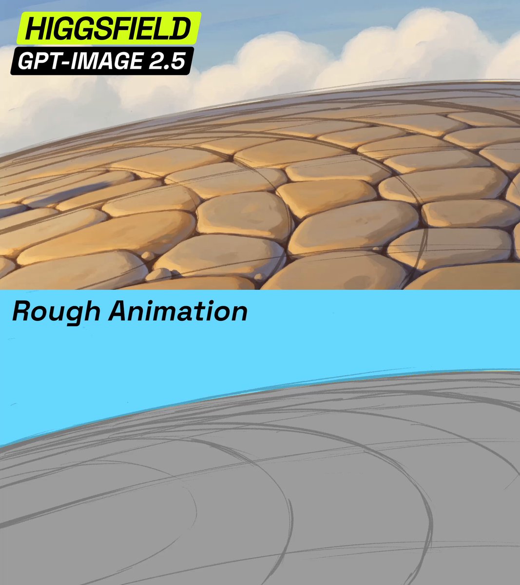 GPT-Image 2.5 turns rough sketches into smooth animation