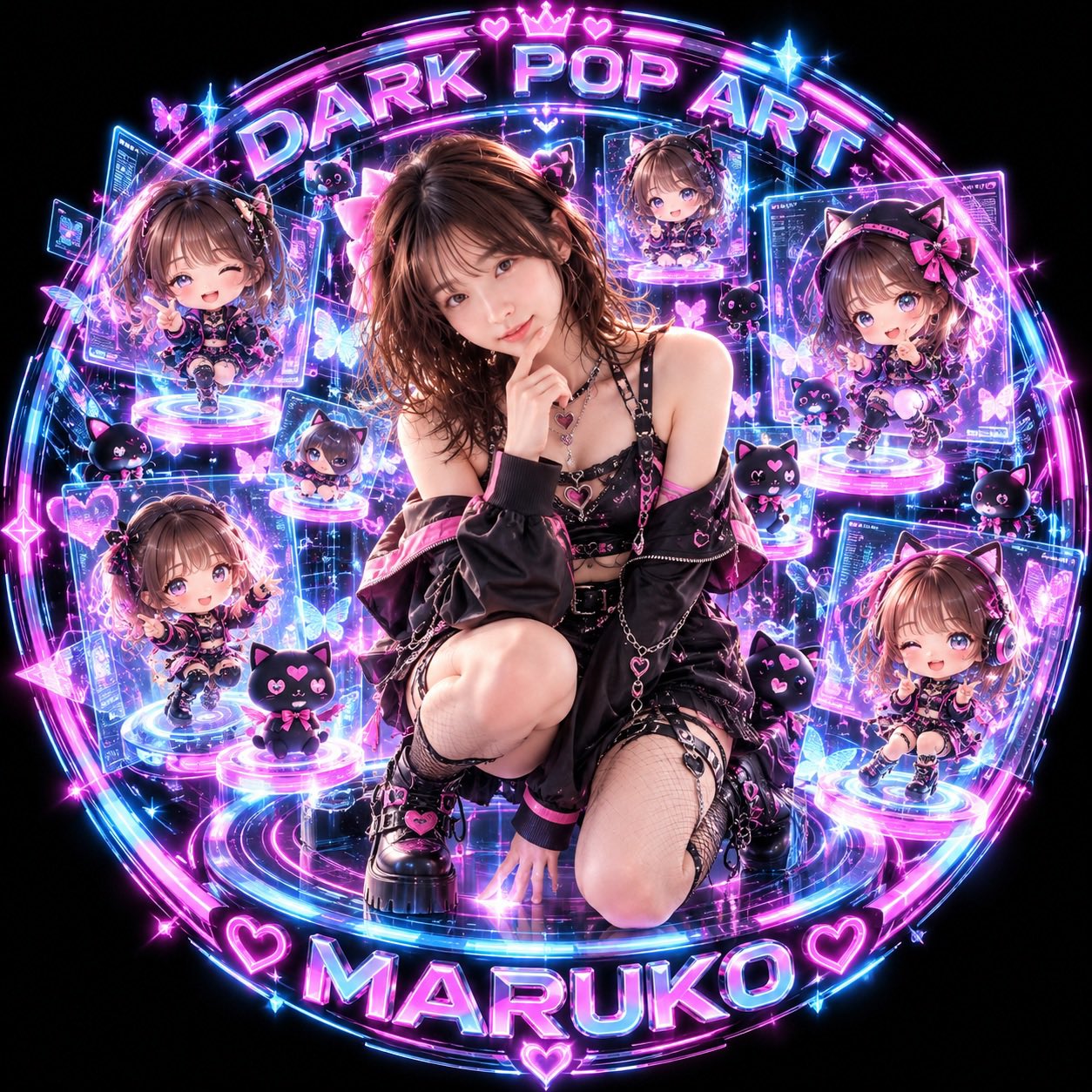 Dark pop art Maruko made with GPT Images 2.5