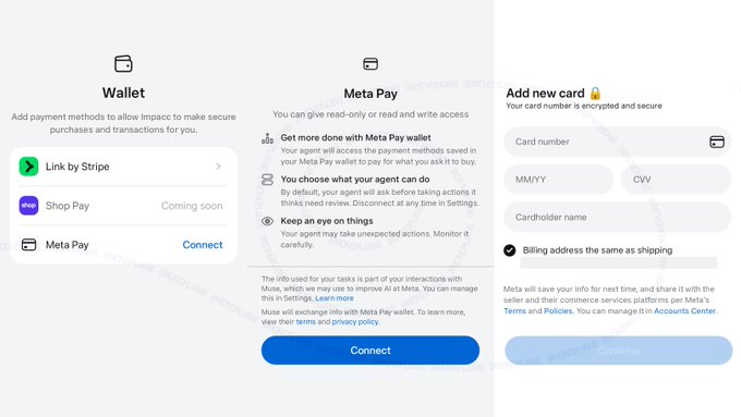 Meta 据报为 Muse 打造 Meta Pay 钱包