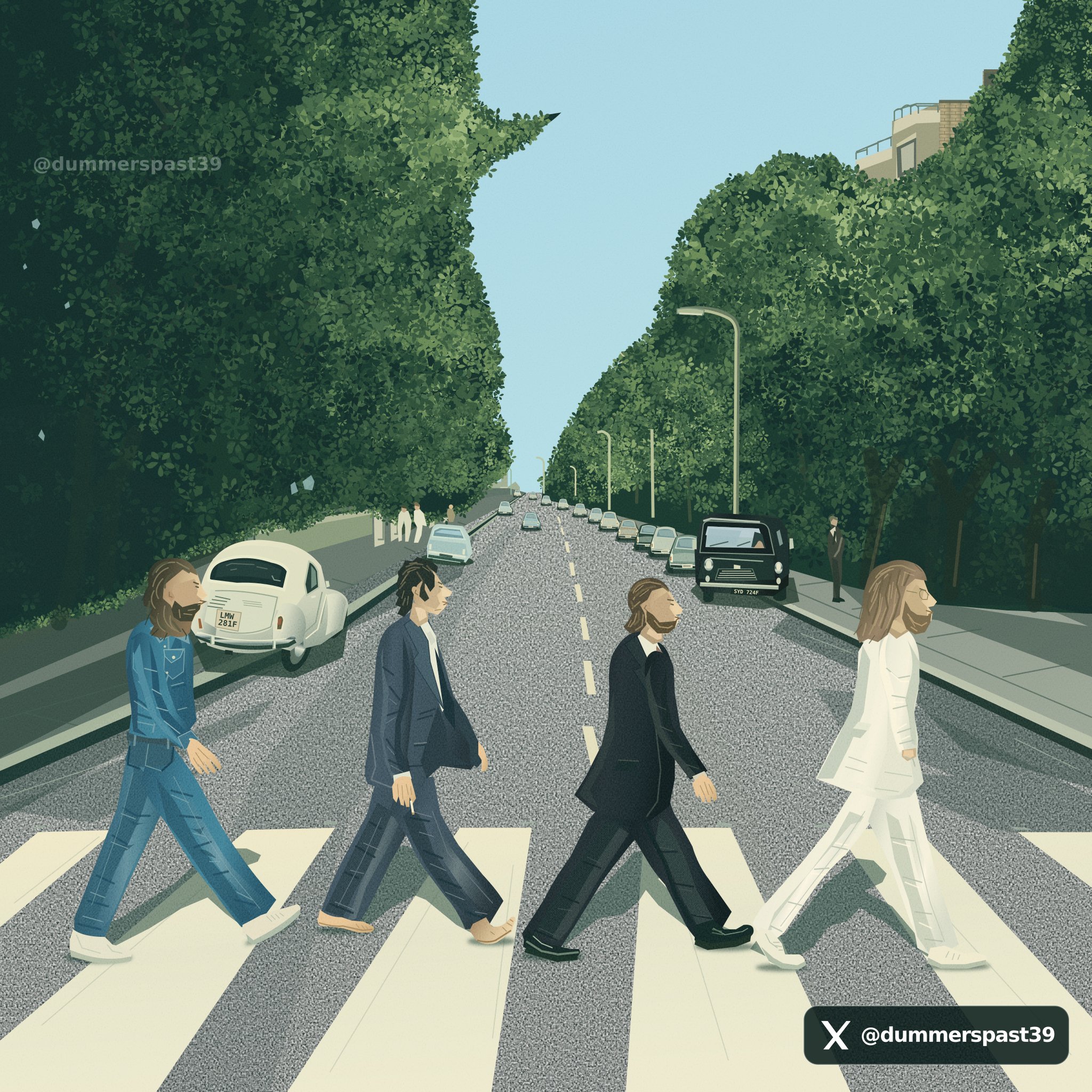 GPT-6 Astra Max 用 SVG 重绘 Abbey Road