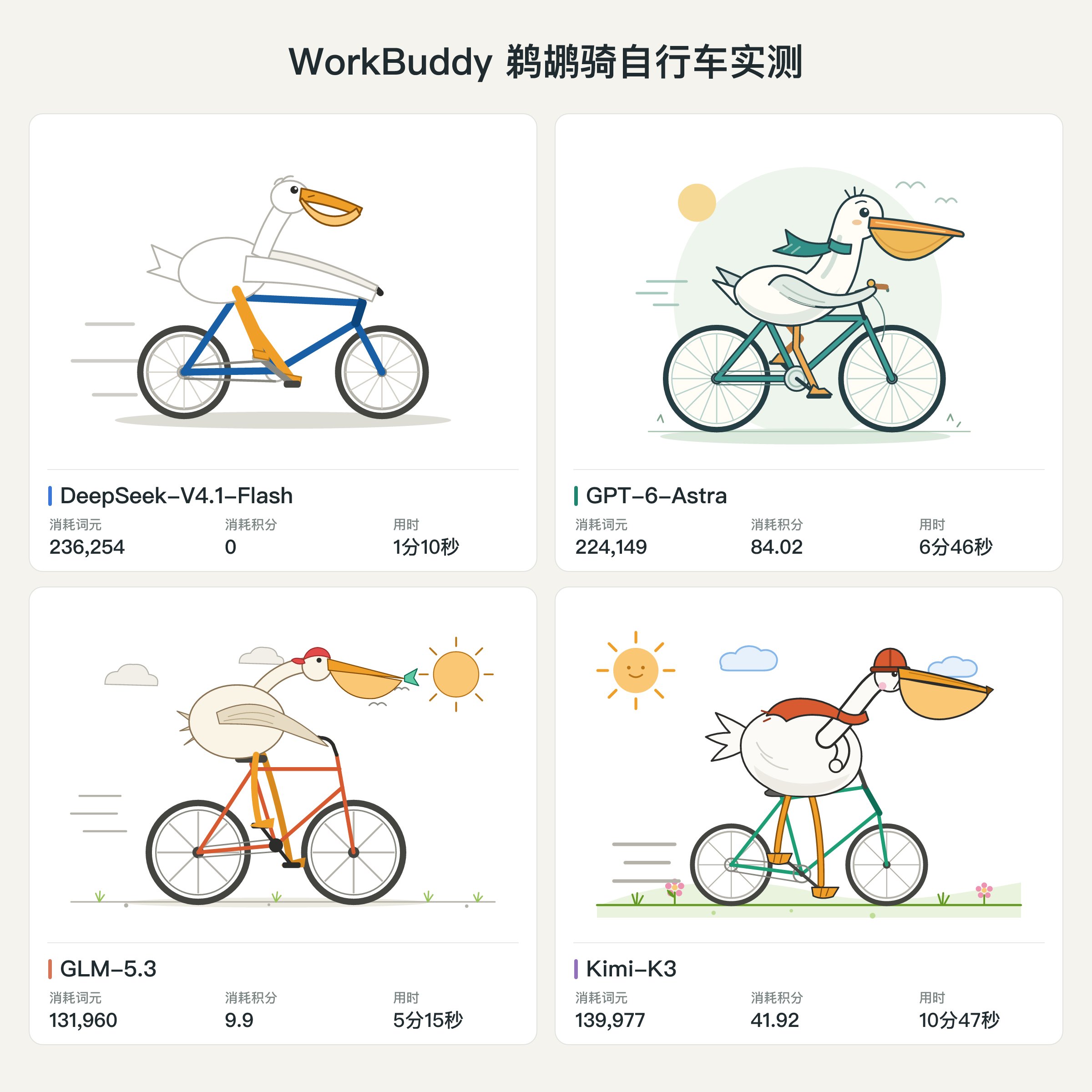 One prompt to test if an AI has gotten dumber: draw a pelican riding a bicycle