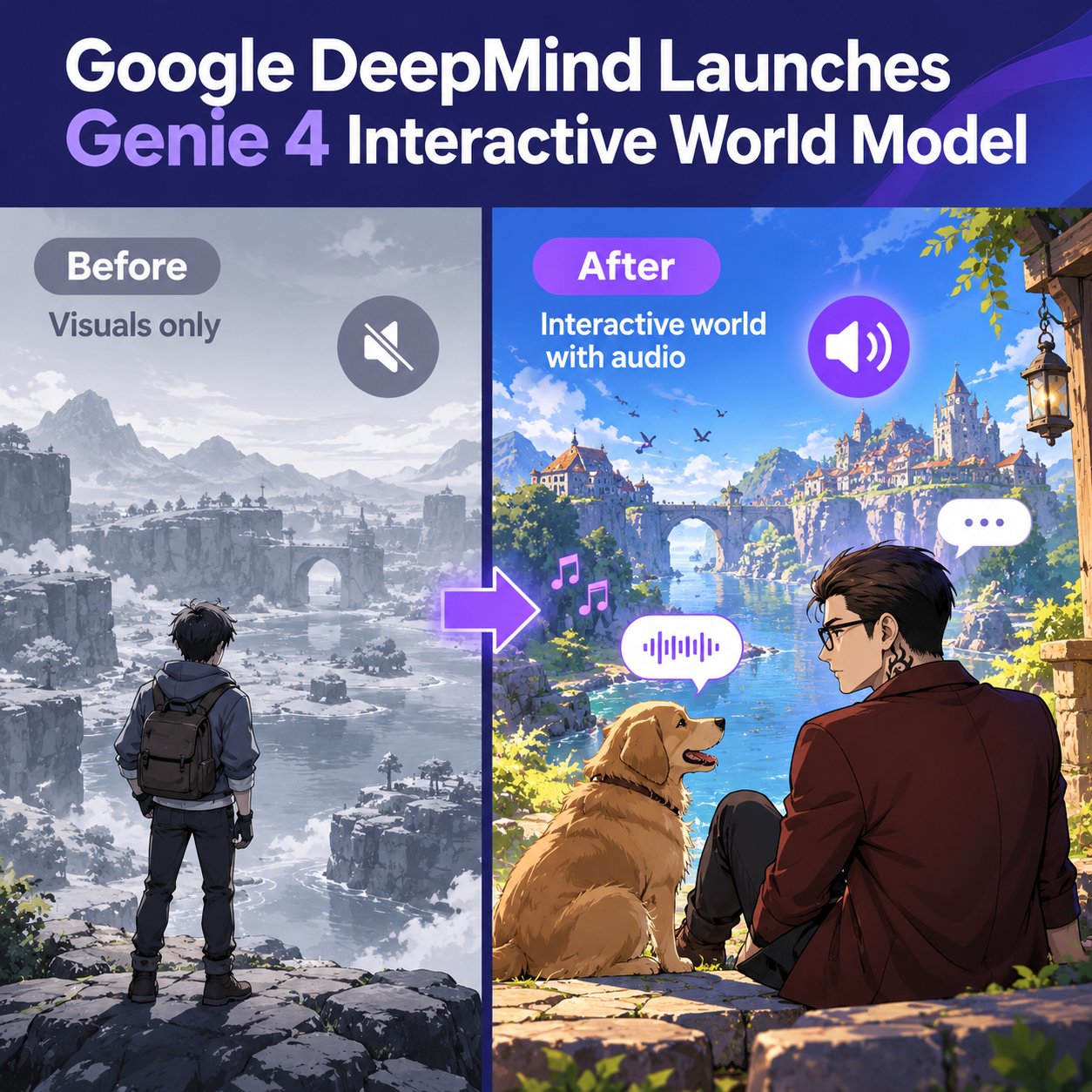 Genie 4 发布：首个带原生音频的 DeepMind 世界模型