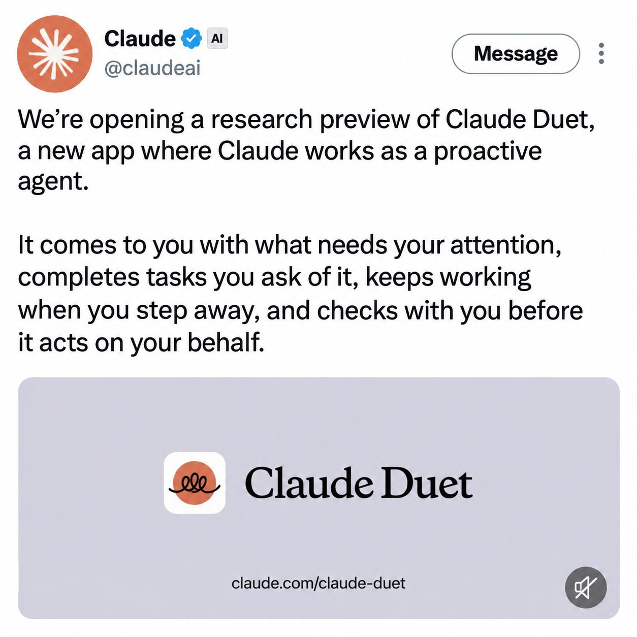 Claude Duet launches US-only, Max users invited first (image 1 of 2)