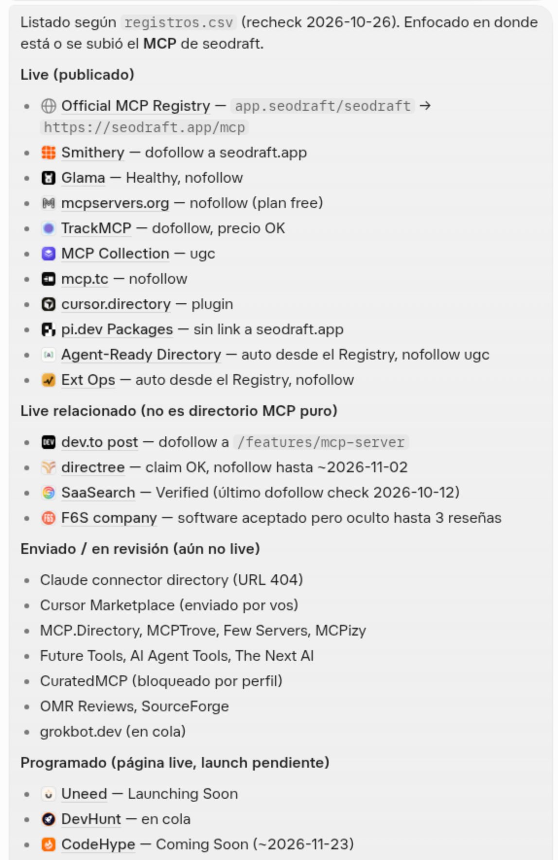 用 Grok Bot 自动把产品提交到 MCP 目录