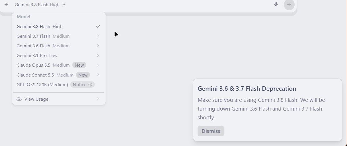 Gemini 3.6 and 3.7 Flash may be deprecated as soon as today