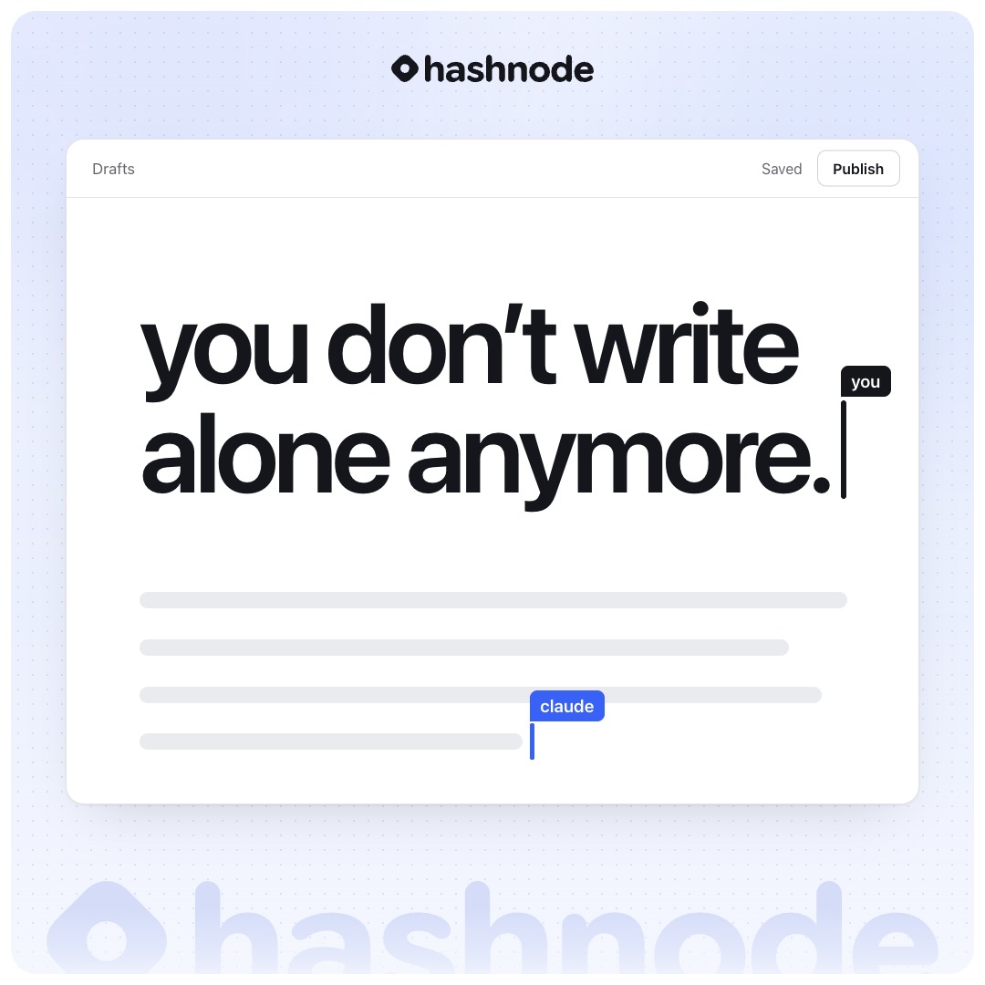 Hashnode rebuild: MCP drafting plus Jev-based spam agents