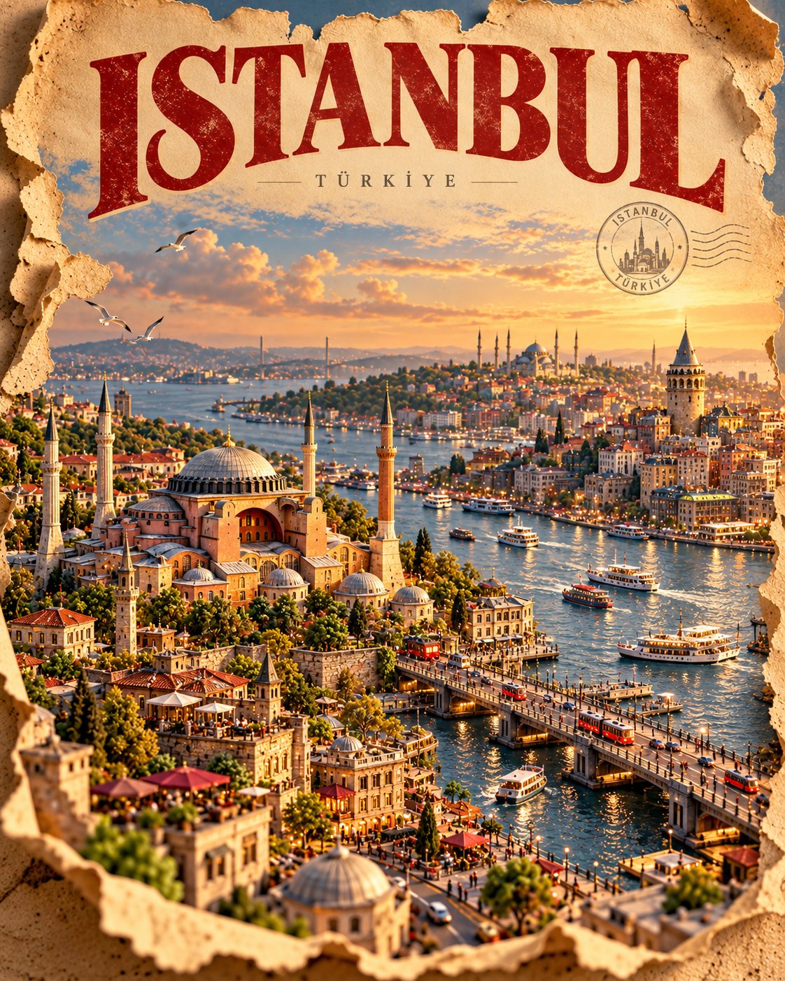 GPT Image 2.5 prompt for miniature 3D travel posters (image 3 of 4)