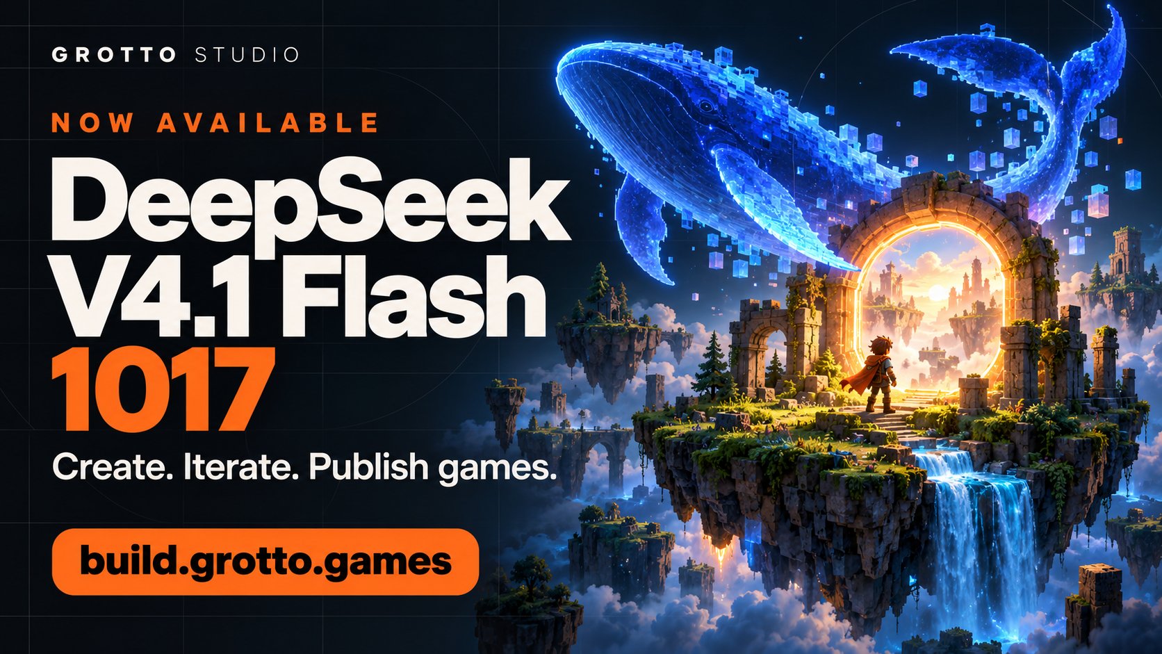 Grotto Studio 上线 DeepSeek V4.1 Flash 1017 快照