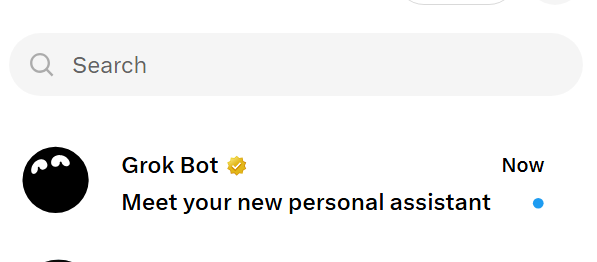 播客账号吐槽 Grok 私信强推 Grok Bot