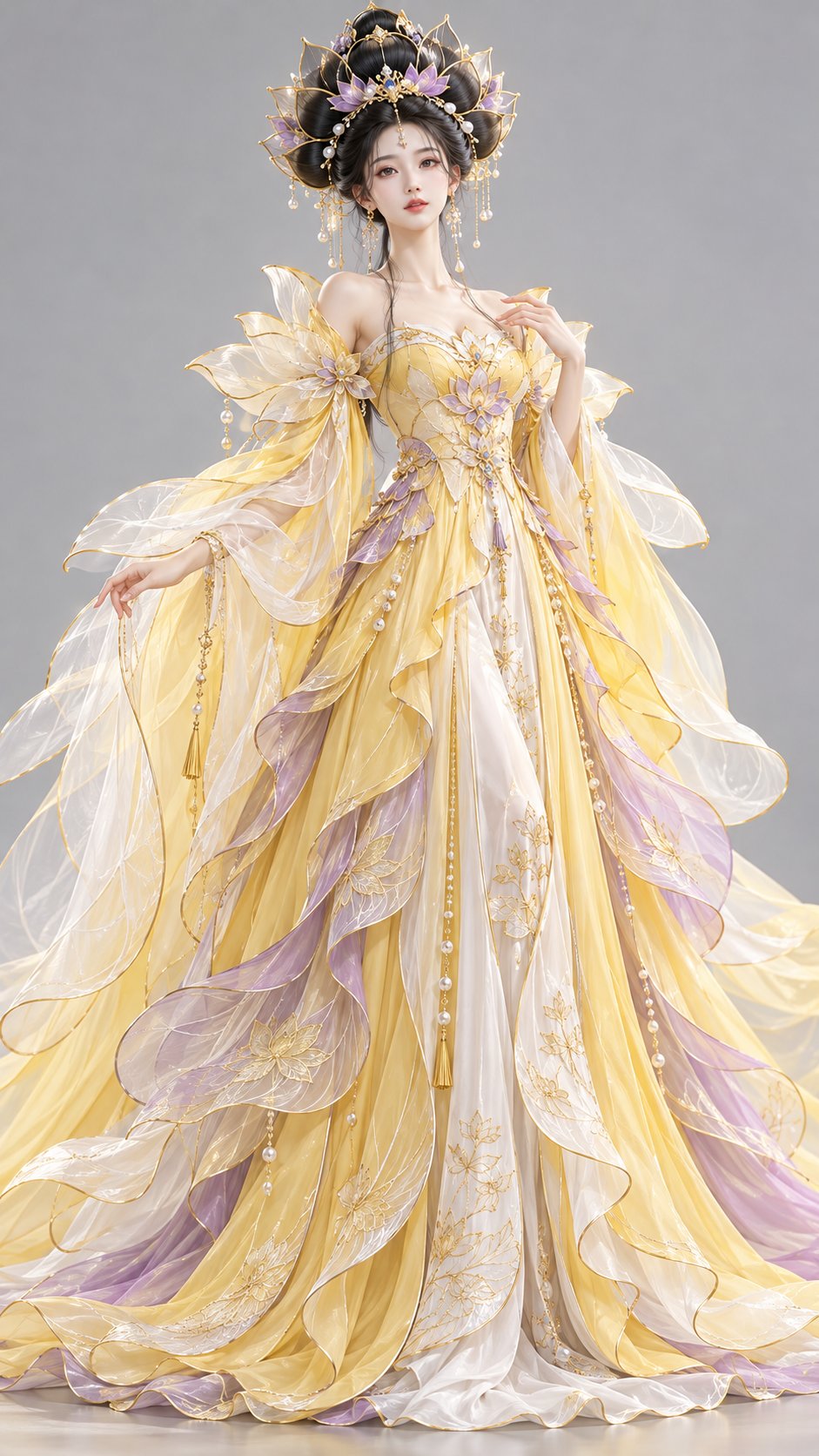 GPT Image 2.5 prompt for an Eastern fantasy character in goose-yellow