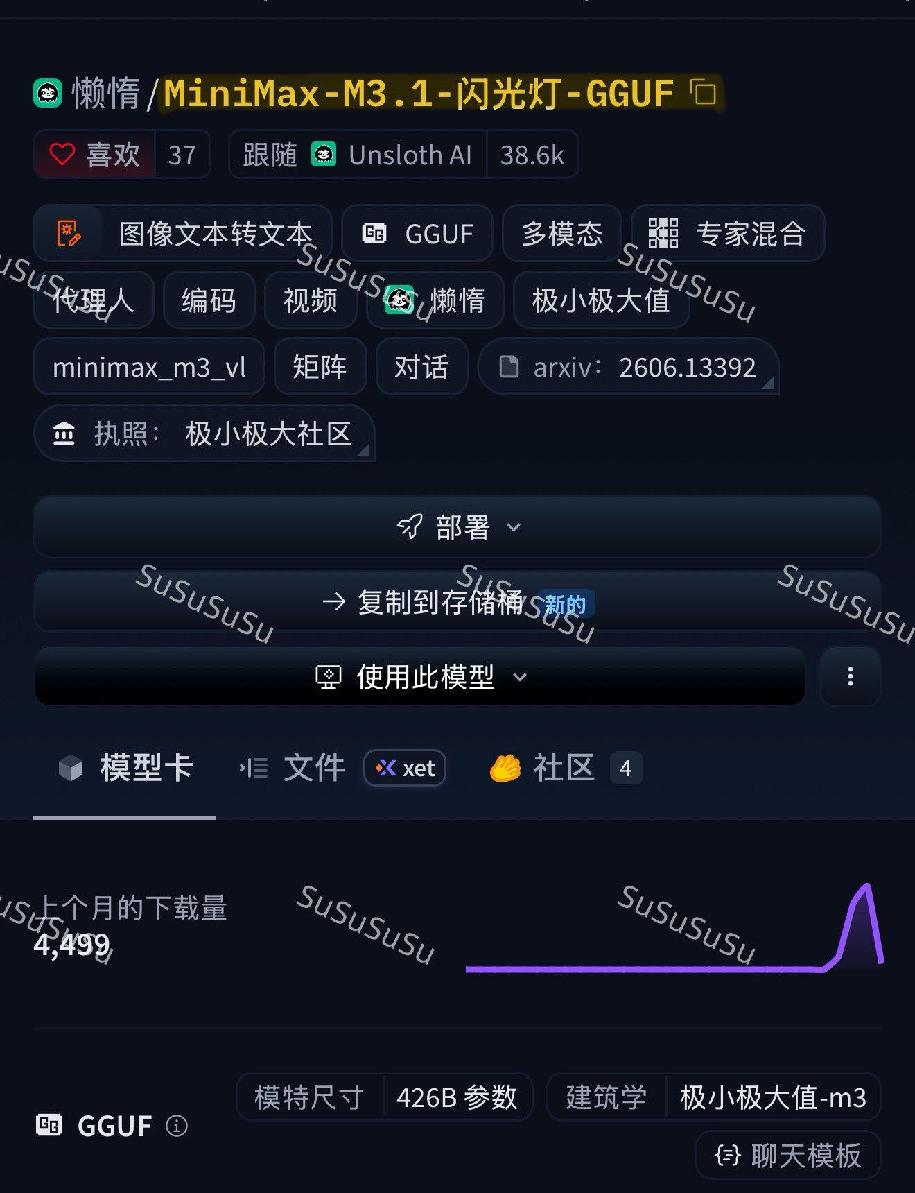 Running 428B MiniMax M3.1 Flash locally: 2-bit GGUF at 143.9GB in 150GB RAM (image 3 of 3)