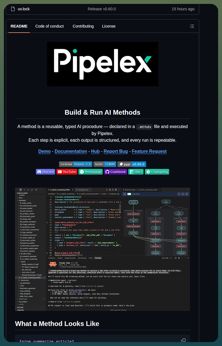 Pipelex:用 .mthds 文件声明并执行 AI 流程