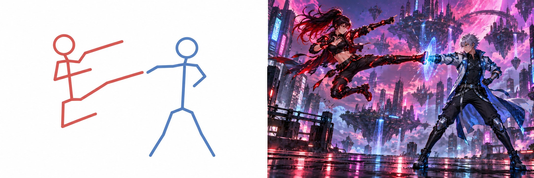 GPT-Image 2.5 turns a hand-drawn sketch into a finished image