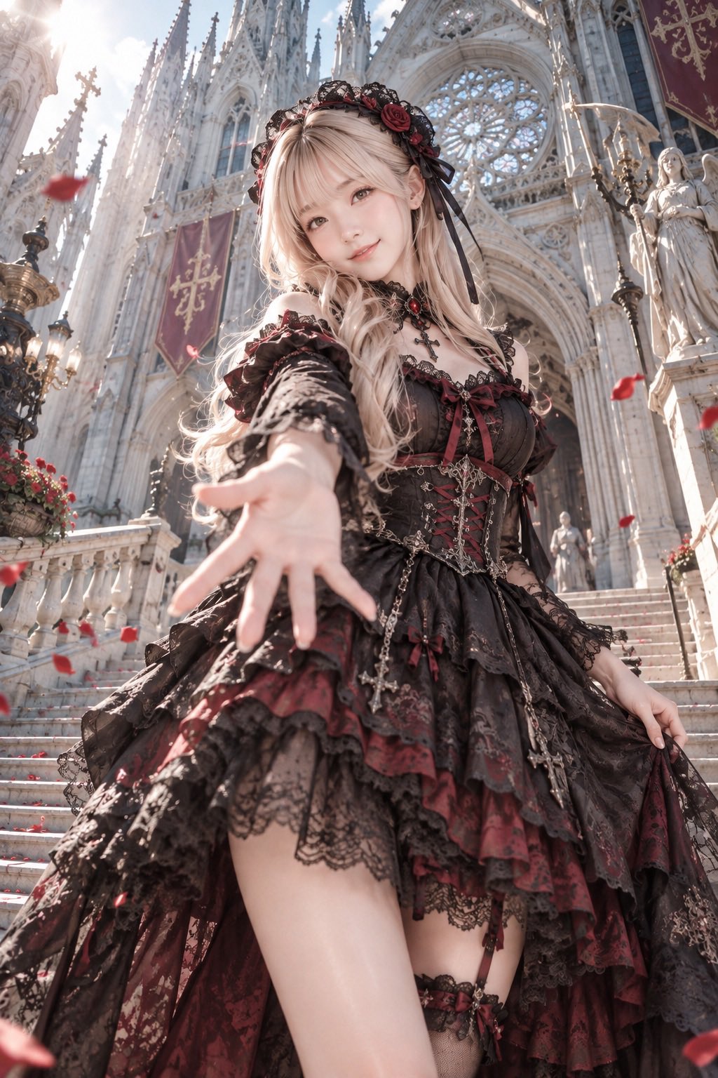 Gothic lolita fitting-room image made with ChatGPT Images 2.5