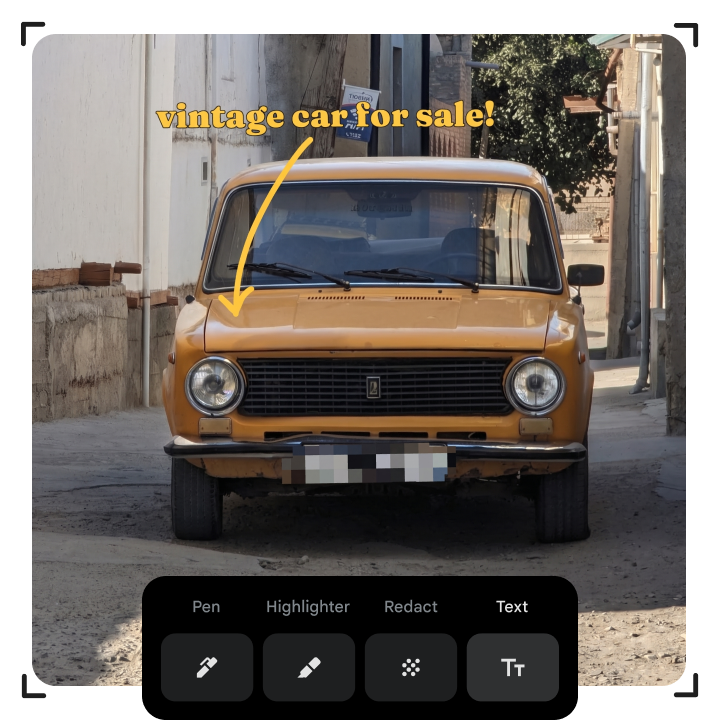 Google Photos markup tool adds one-tap blur and new fonts